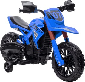 AIYAPLAY Elektromos Motorkerékpár Gyerekeknek 3 Éves Kortól 12V Akkumulátoros Motorkerékpár Tanuló Kerekekkel, Forgató Markolattal és Haranggal, 30 kg