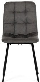 Fekete Vintage Szövet Étkezőszék. CT-281 BK3