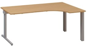 ProOffice C ergonomikus asztal 180 x 120 cm, jobb, bükkfa