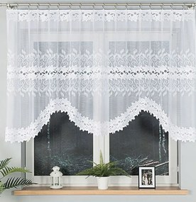 Mg Függöny Ív Bastia Fehér 250X120 kész Bt 648/107