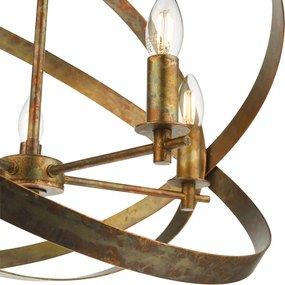 Dar Lighting vintage függeszték nitya réz darnit0564