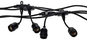 Kültéri dekoratív lánc GIRLAND 10xE27/15W/230V 10m IP44