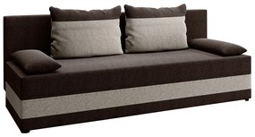 Szétnyitható kanapé, barna/szürkésbarna Taupe, PREMIUM NEW
