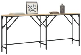 sonoma tölgy színű szerelt fa dohányzóasztal 180x29x75 cm