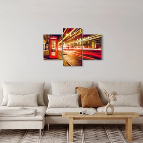 Kép - piros telefonfülke (90x60 cm)