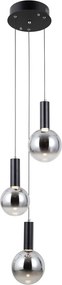 Italux modern függeszték strela matt fekete szürke itxpnd-34378-3s-bk