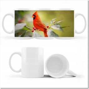 Nyomott mintás bögre Madarak