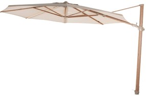 Siesta Premium slnečník Ø350 cm woodlook / pieskový
