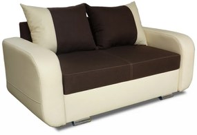Fero 2-es (ágyazható) kanapé, vanília - barna