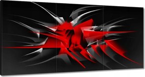 Vászonkép 180x90 divatos piros tüskék