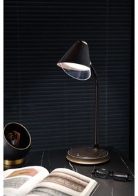 Immax 08971L - FINCH LED asztali lámpa, 9W, 12cm, 230V, barna/arany