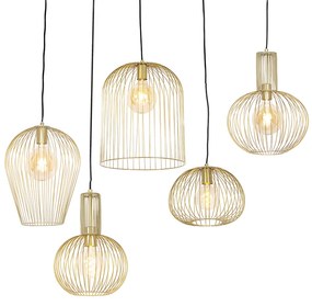 5 db design lógólámpa szett arany - Wires