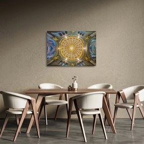 A Siena templom mennyezetének képe (üvegen) (70x50 cm)