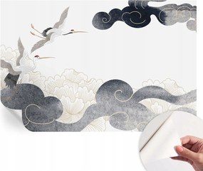 Dekoratív öntapadós fotótapéta az irodába Darvak repülés közben 104x70 cm