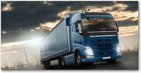 Fotó kép edzett üveg Teherautó 140x70