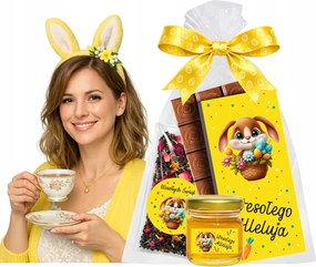 Ajándék Húsvétra Nyuszi ajándék Méz Csokoládé Tea cégeknek