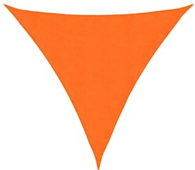 narancssárga háromszögű oxford-szövet napvitorla 4,5x4,5x4,5 m