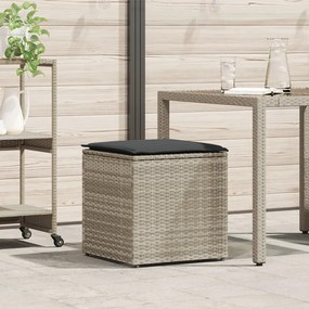 Kültéri Tároló Doboz Világosszürke és Sötétszürke Szintetikus rattan
