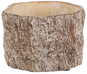 Virágcsomagoló fa kérgét utánzó, 16 x 16 x 10 cm,beton, 16 cm