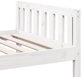 fehér tömör fenyőfa gyerekágy matrac nélkül 80 x 200 cm
