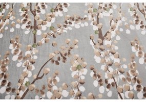 Szürke egyszemélyes mikroplüss ágyneműhuzat 140x200 cm Branches – My House