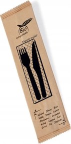 Eldobható evőeszköz készlet Eko fa x 60