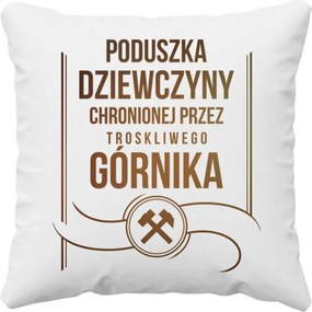 Bányász által védett lány párna