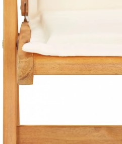 2 db barna tömör akácfa dönthető kerti szék