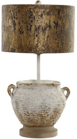 Asztali lámpa fém antikolt régies