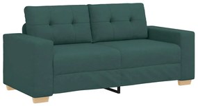 sötétzöld szövet loveseat kanapé 140 cm