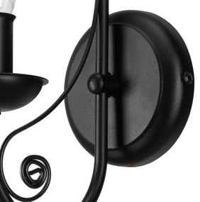 Fali lámpa DONATO 1xE14/40W/230V fekete