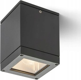 Rendl Quadra M mennyezeti lámpa antracit E27 IP54 kültéri 140mm 75W