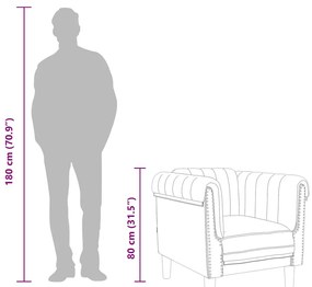 vidaXL kék bársony kanapéfotel
