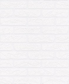 Fali tapéta fehér ipari tégla Bricks &amp; Wood II 309627 Rasch