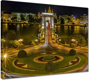 Vászonkép 50x40 Lánchíd Tájkép