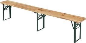 Kerti bútor szett 220 cm fenyőfa összecsukható 250 kg