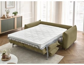 Zöld kinyitható kanapé 234 cm Ernest – Bobochic Paris