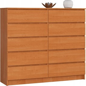 Komód K140 10DB Clp Éger Akd