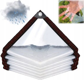 Átlátszó Kerti Terasz Ponyva Vízálló 2X2M