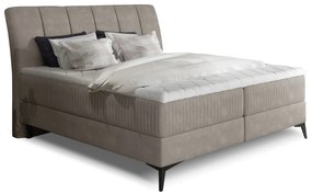 Franciaágy Boxspring 180 cm Alberto (bézs) (matracokkal). 1027401