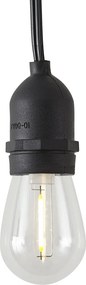 8 méteres bambusz fényfüzér dugóval, 10 LED-del, IP44 - Ibiz