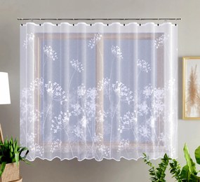 Pitypang jacquard függöny, fehér 300x175cm méret (szegélyekkel)