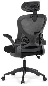 Irodai forgószék hintamechanikával, fekete kárpittal. KA-K2021 BK