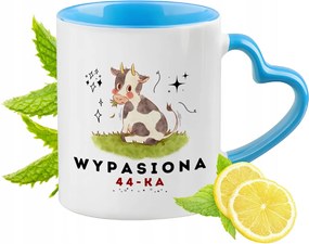 Születésnap 44 44-es 44-es Kék Bögre Szív Alakú Füllel Ajándék