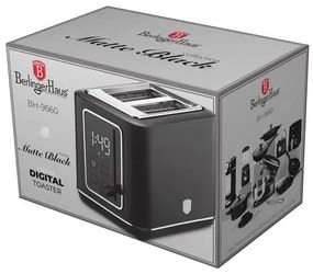 BerlingerHaus Digitális kenyérpirító (870 W) Matte Black Collection BH/9660