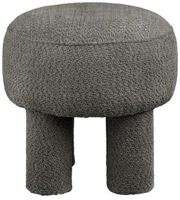 Sötétszürke zsenília puff Canberra – House Nordic