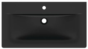 Matt fekete kerámia mosdókagyló 84x46 cm Silk Black – Ideal Standard