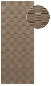 Barna kézi szövésű gyapjú futószőnyeg 80x200 cm Scala – Villeroy&Boch