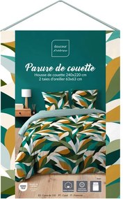 Kétszemélyes-hosszabbított háromrészes pamut ágyneműhuzat 240x220 cm Swan – douceur d'intérieur