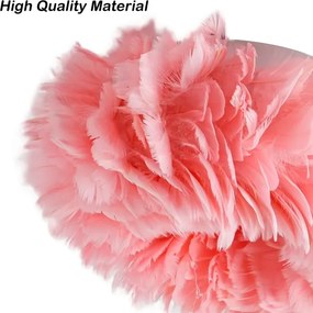 Brilagi - Mennyezeti lámpatest FEATHER 3xE27/40W/230V átm. 40 cm rózsaszín